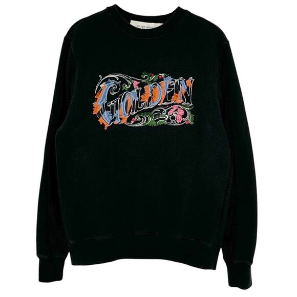 GOLDEN GOOSE Embroidered Logo Sweatshirt S - Picture 1 of 15